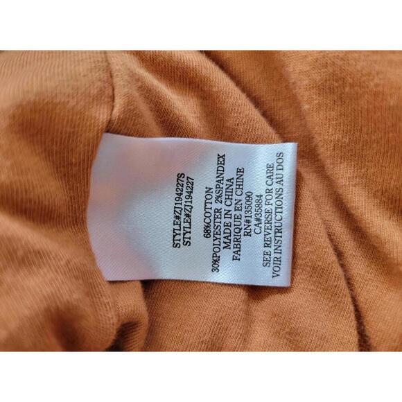 Altar'd State small orange puffy super soft corduroy coat - Picture 4 of 5